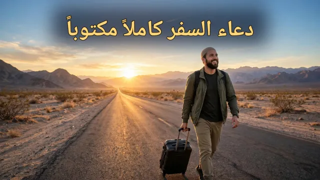 دعاء السفر كاملًا مكتوبًا: رفيقك في الطريق وسبب طمأنينة قلبك