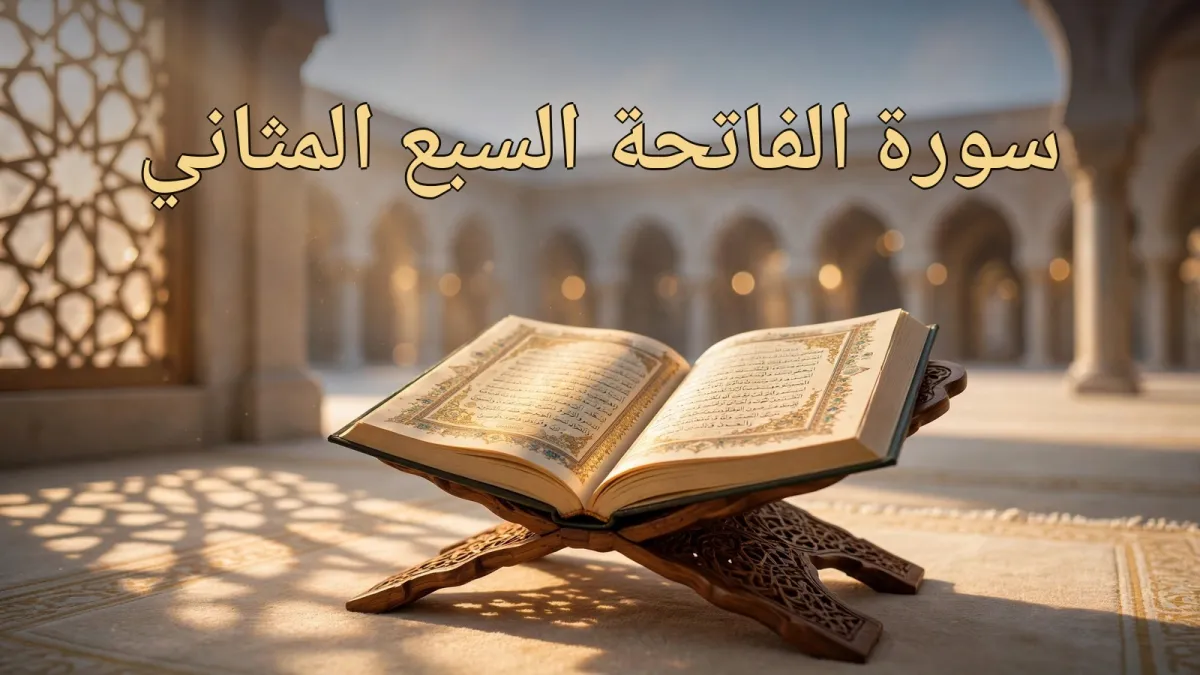 سورة الفاتحة مكتوبة كاملة: السبع المثاني وفضلها وأسرارها العظيمة