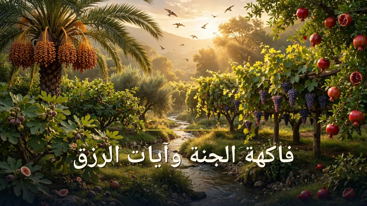 فاكهة الجنة وآيات الرزق