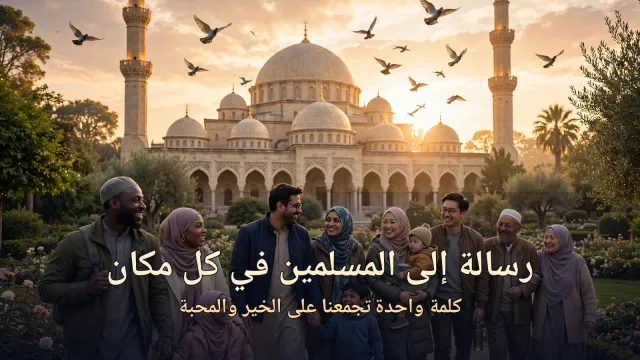 رسالة إلى المسلمين في كل مكان: كلمة واحدة تجمعنا على الخير والمحبة