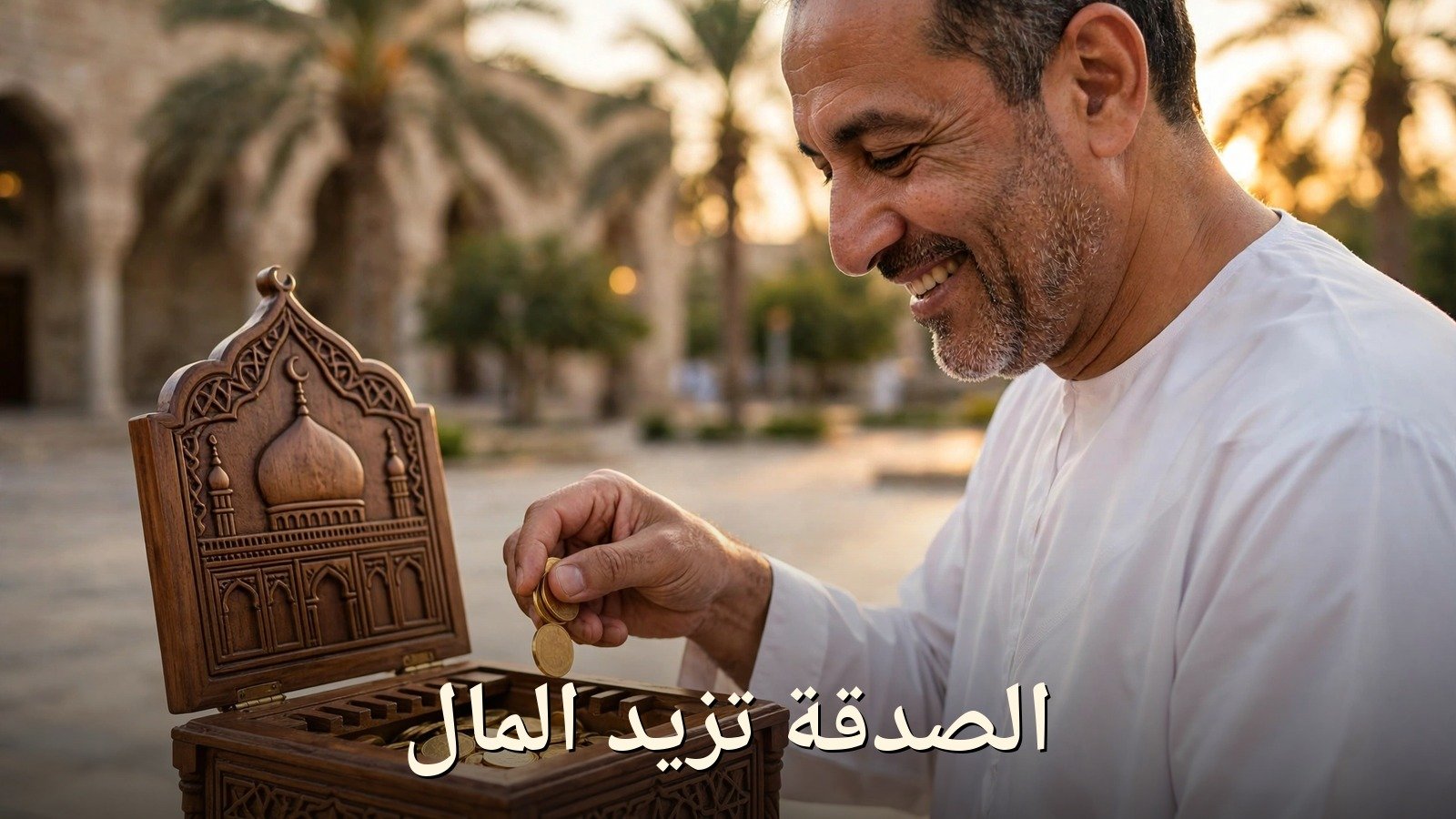الصدقة تزيد المال