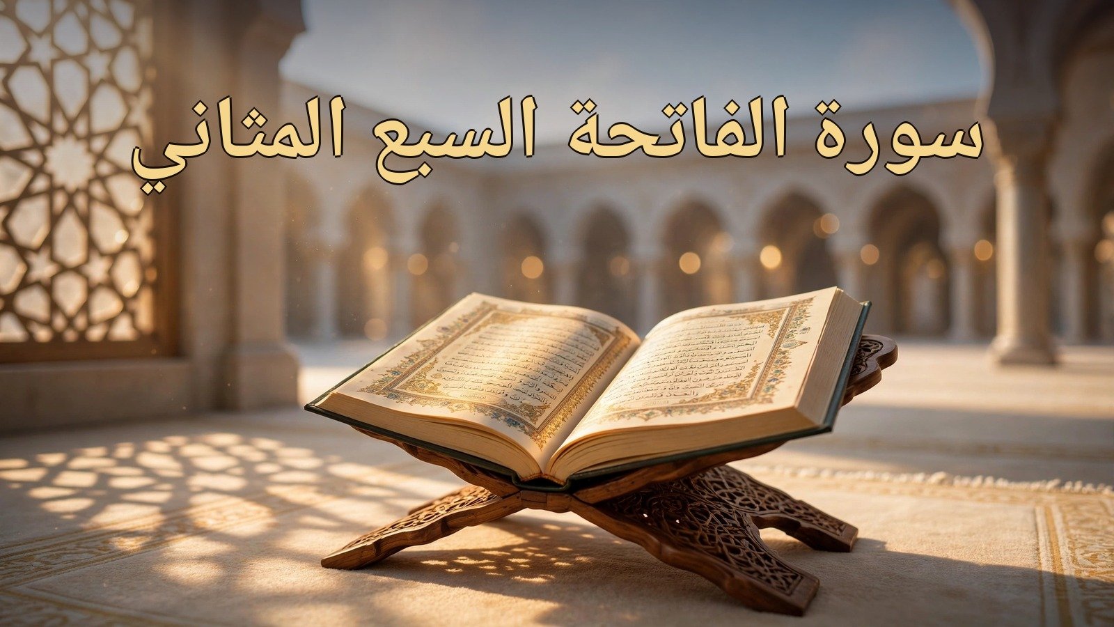 سورة الفاتحة مكتوبة كاملة
