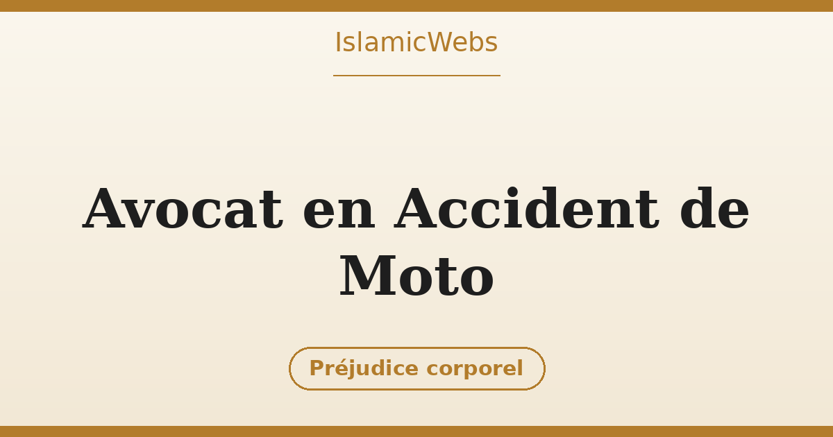 Avocat en accident de moto : vos droits, votre indemnisation et comment agir